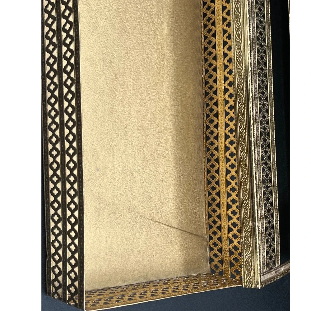 Mid Century Tissue Dispenser Gold Metal 1960s‎ Bathroom Decor Hollywood Regency